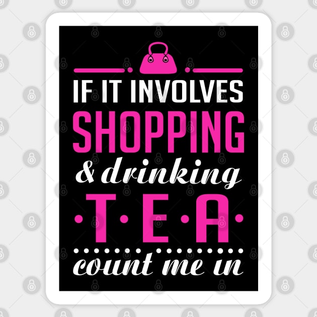 Shopping and Tea Sticker by KsuAnn